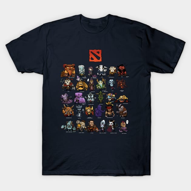 dota 2 heroes T-Shirt by aimey